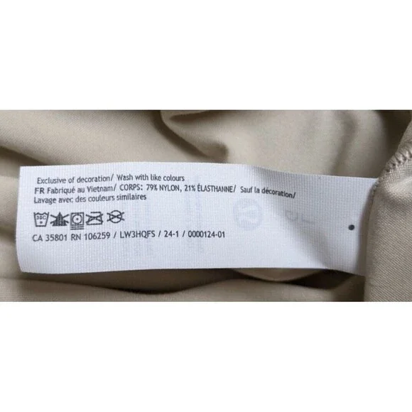 NWT~Lululemon Wundermost Square Neck Super-Soft Nulu Bodysuit in Riverstone LG - Picture 7 of 7